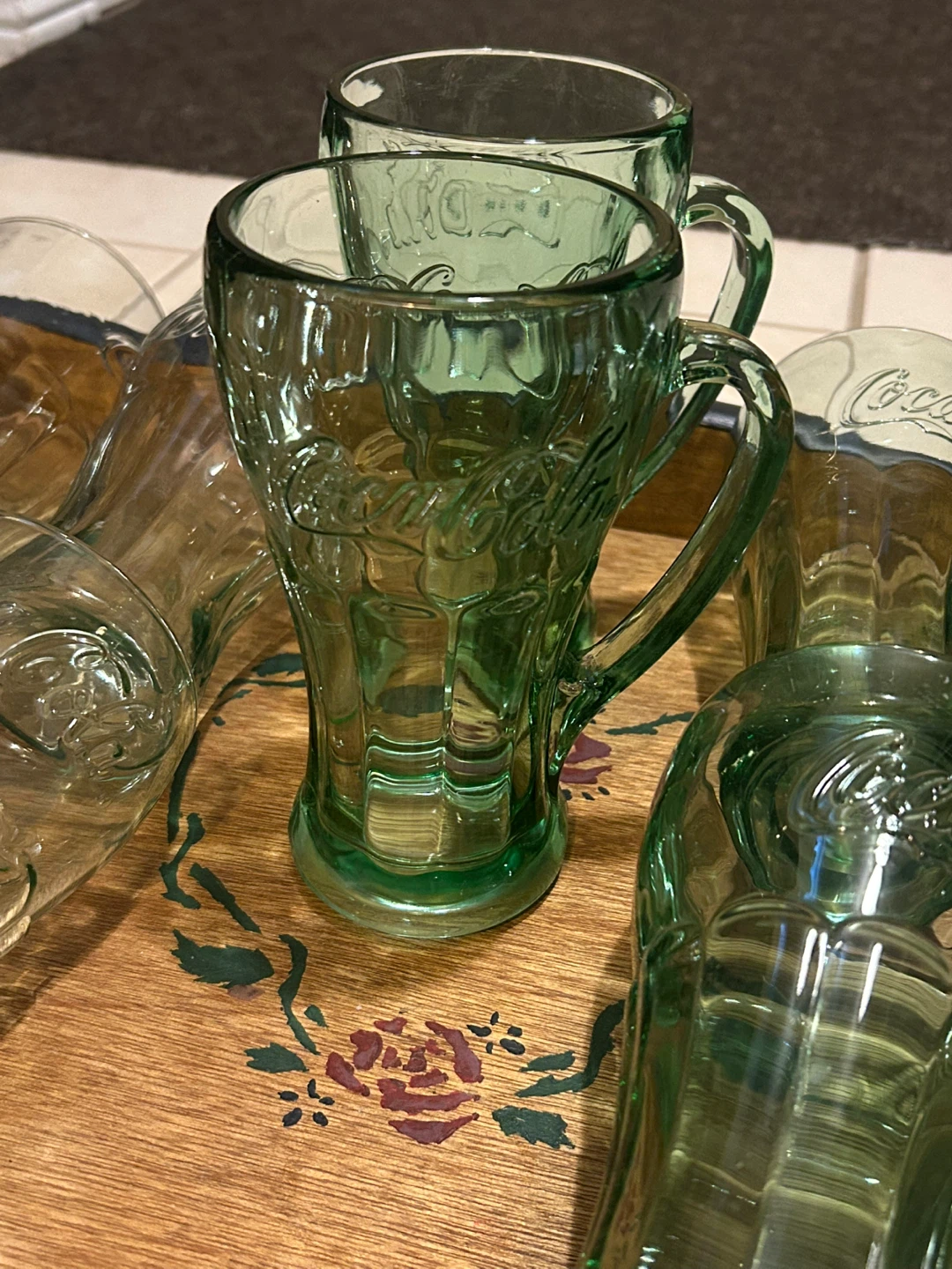 Coca-Cola Green Glasses (all 10) - photo 4