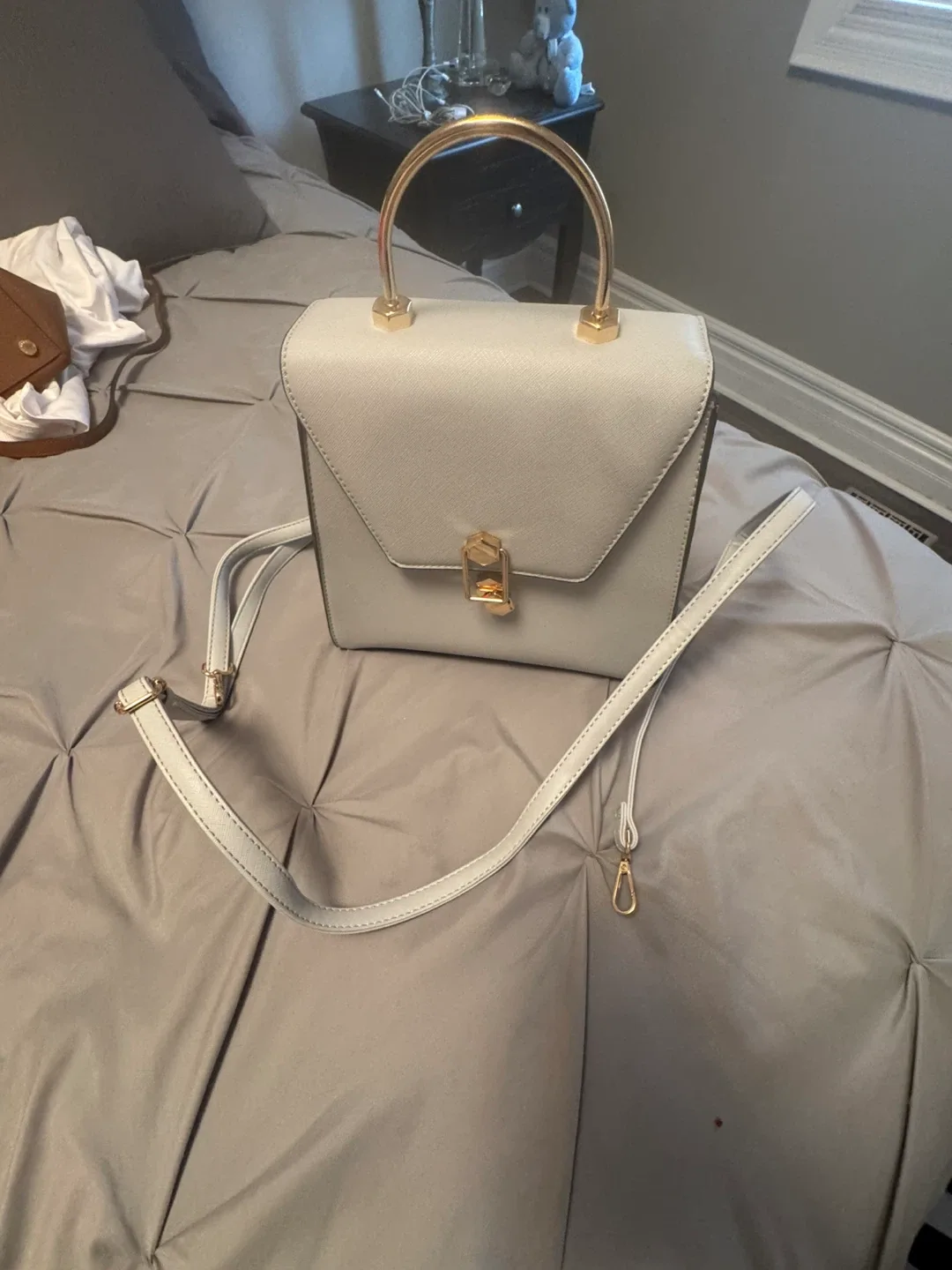 Light baby blue Top Handle Satchel image indicator(2)