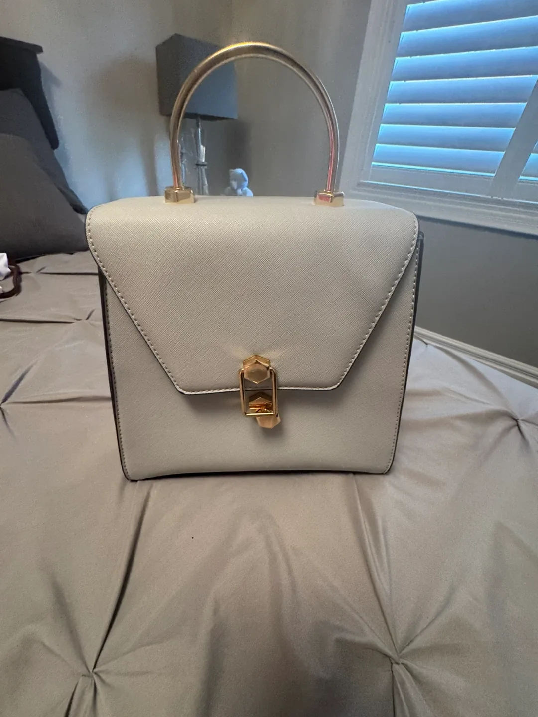 Light baby blue Top Handle Satchel