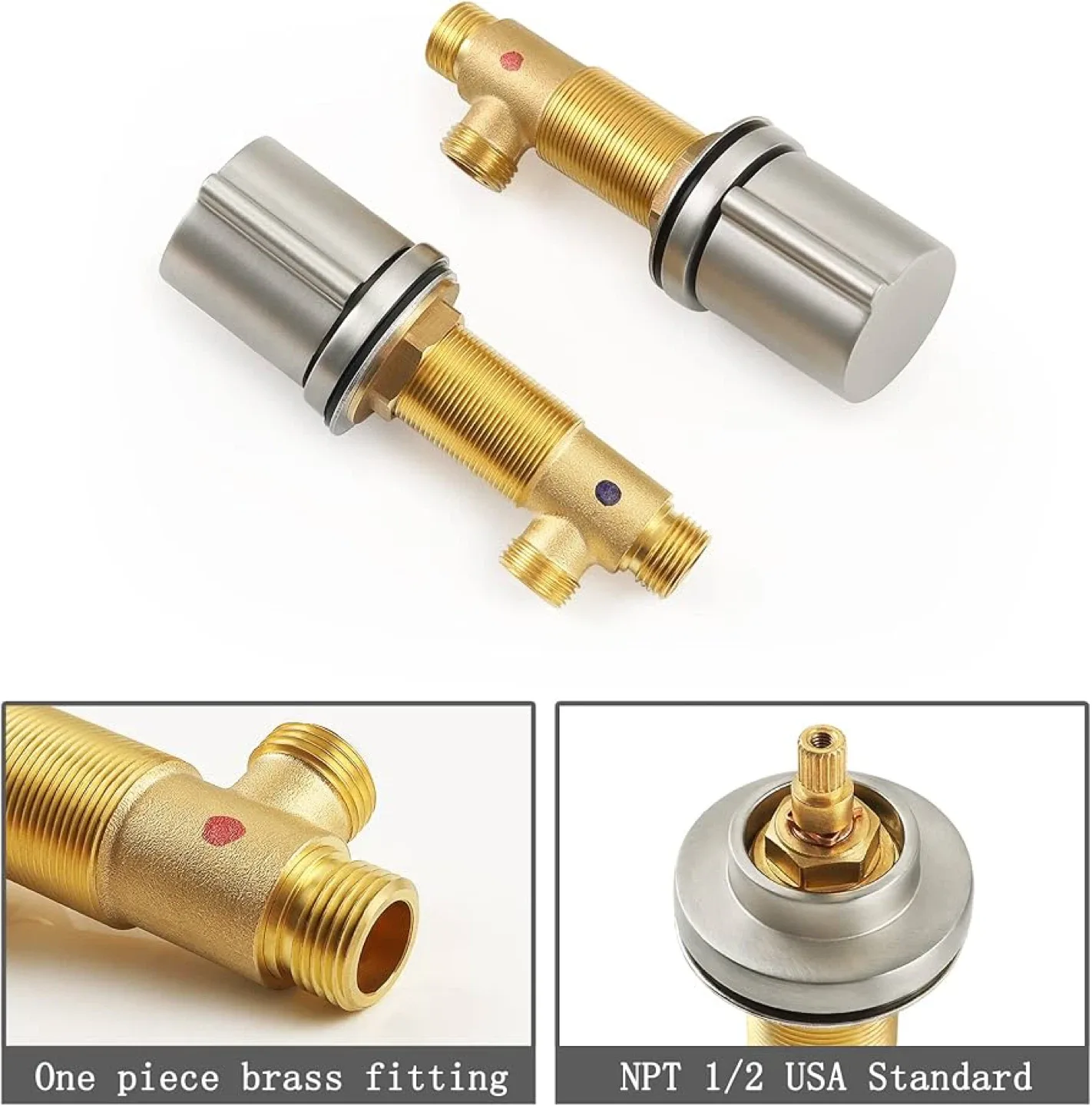 Widespread Bathroom Faucet - Brushed Finish image indicator(5)