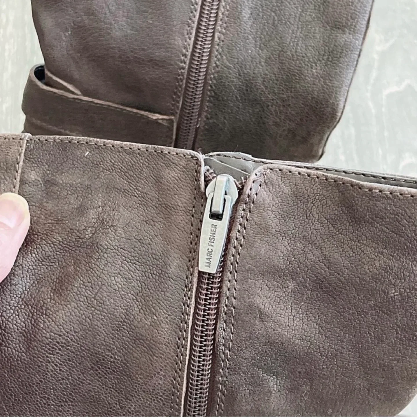 Marc Fisher women’s brown leather boots size 7.5 #CleanOut image indicator(6)