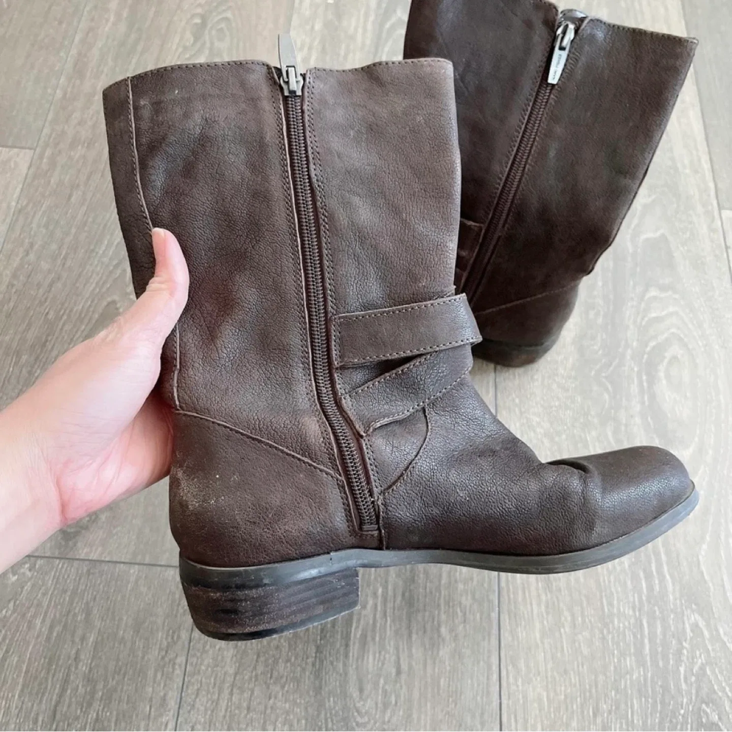 Marc Fisher women’s brown leather boots size 7.5 #CleanOut image indicator(4)