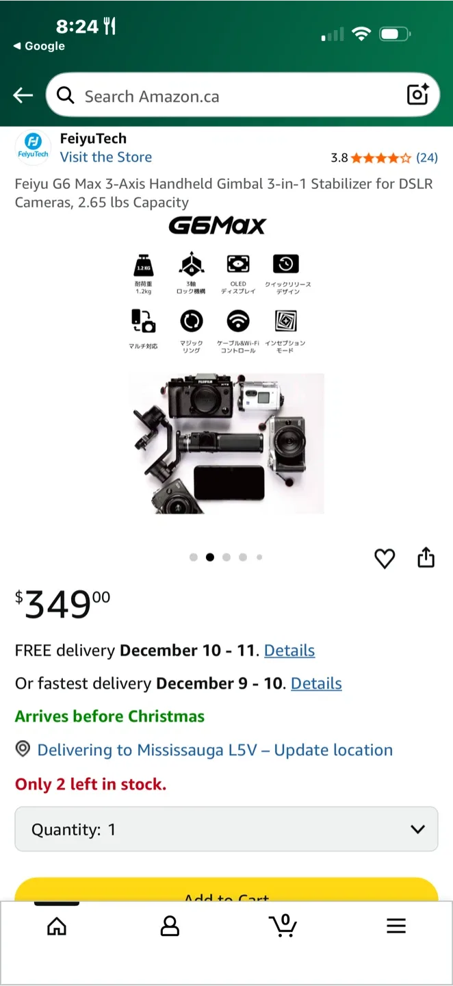 FeiyuTech G6 Max Gimbal Stabilizer image indicator(4)