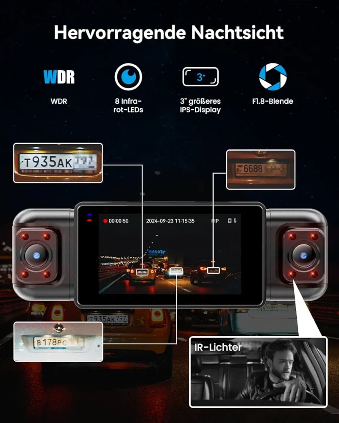 IIWEY N5 4-CH FHD Dash Cam - Brand New! image indicator(2)