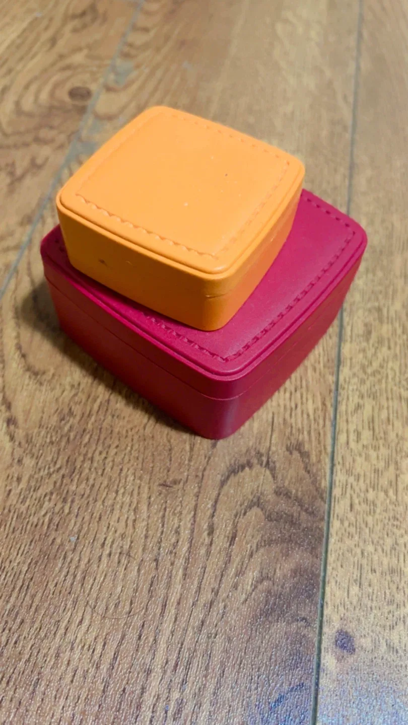 #Cleanout Small Jewelry Storage Boxes - Red & Orange