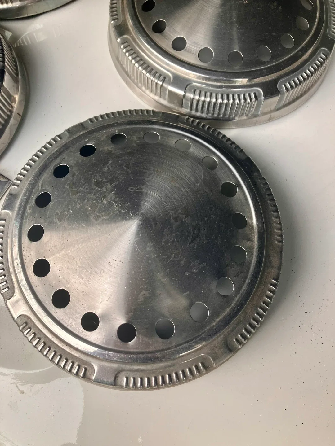 Vintage Mopar police Hubcaps - Set of 5 image indicator(2)