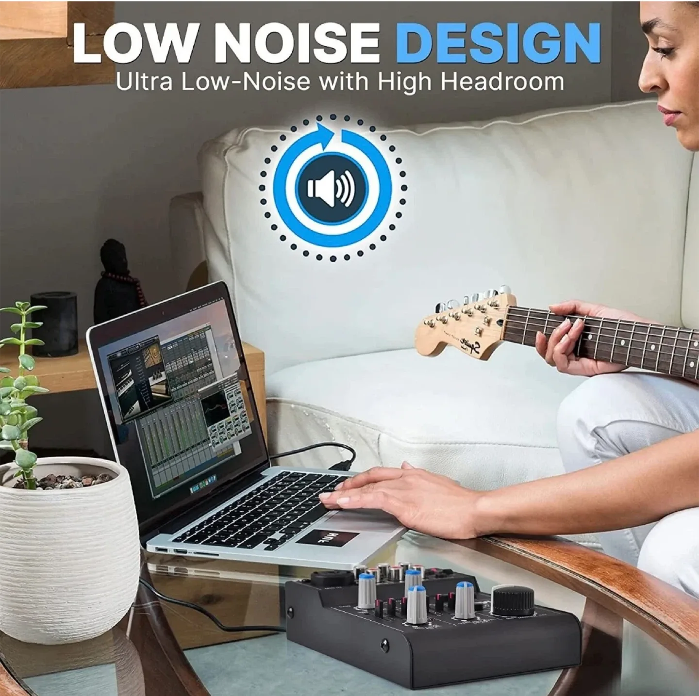 Pyle 5 Channel Professional Compact Audio Mixer w USB Interface image indicator(4)