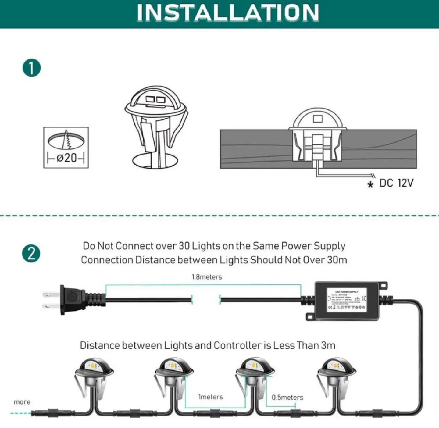LED Deck Lights - Cool White image indicator(8)