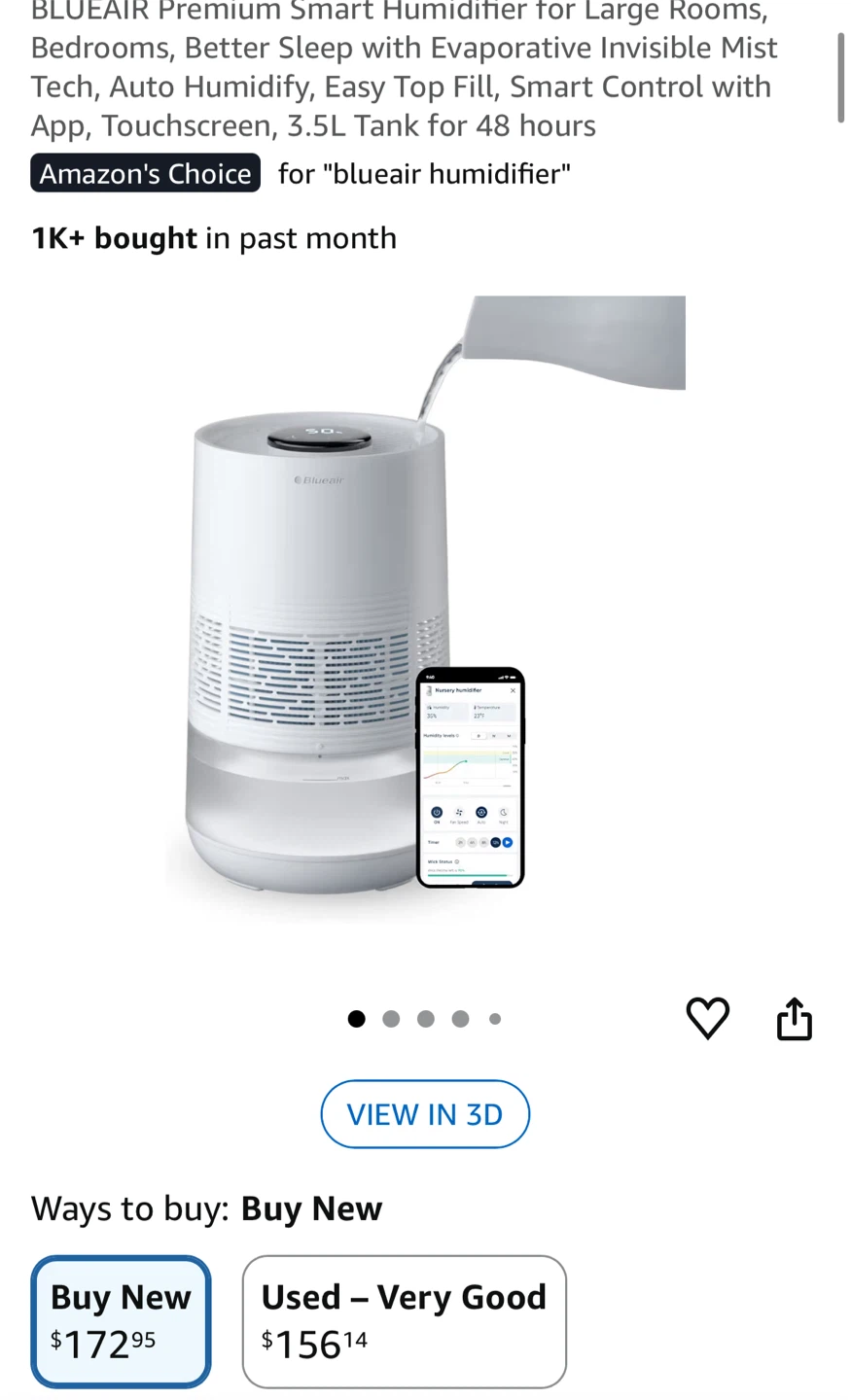 Blueair Humidifier with box
