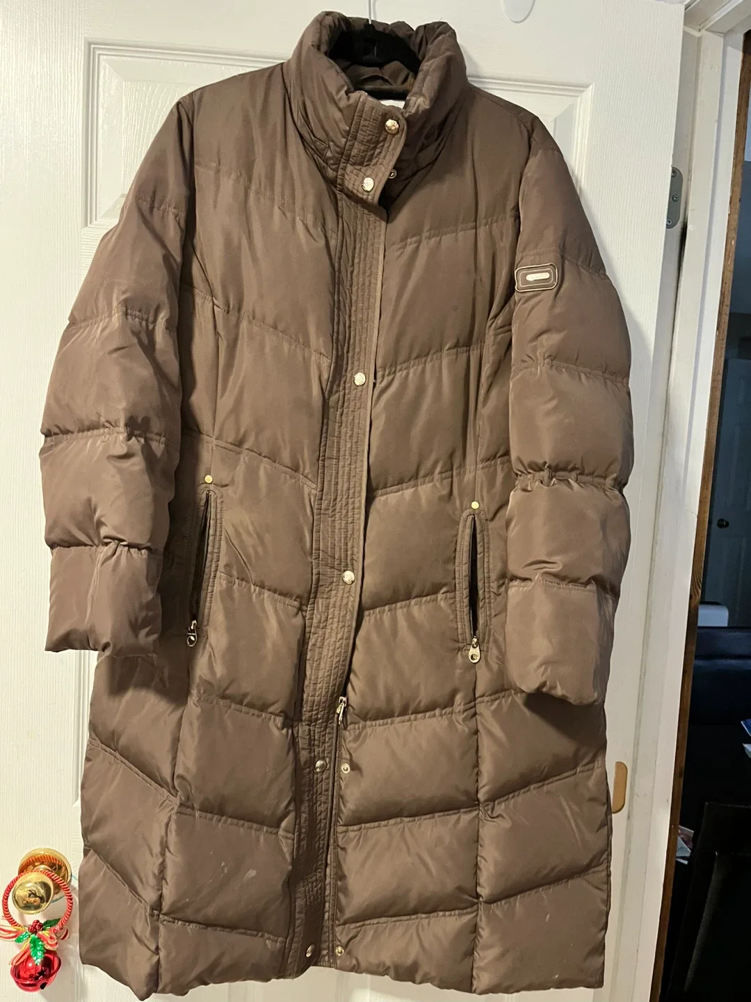 Calvin Klein Brown Puffer Coat - XL