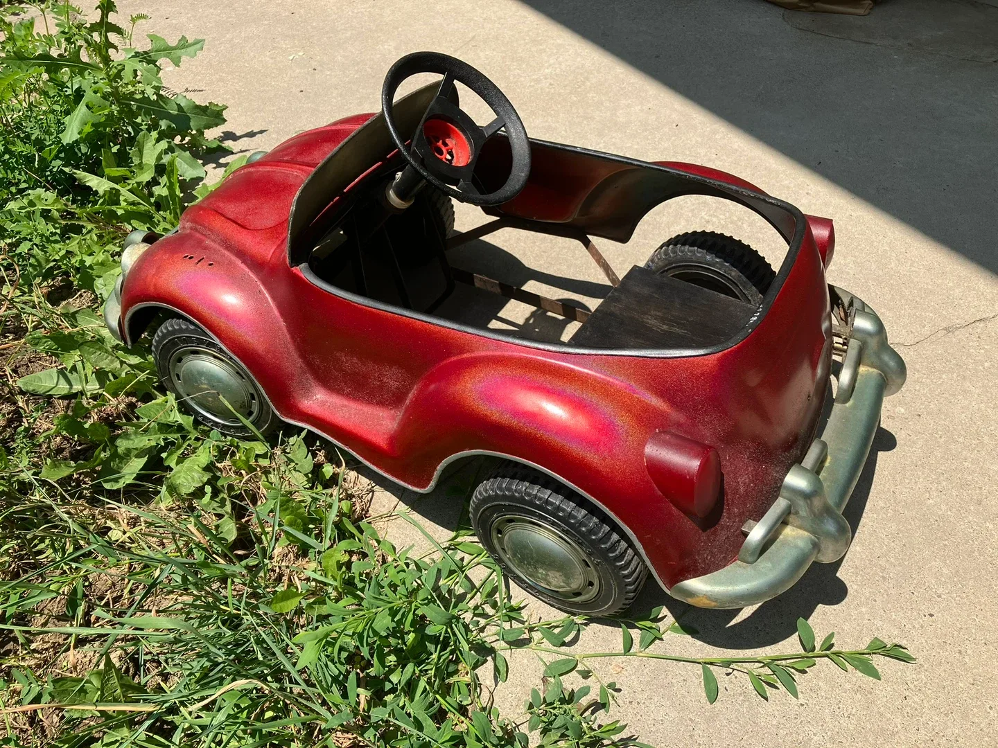 Vintage VW Beetle Pedal Car - Red image indicator(2)