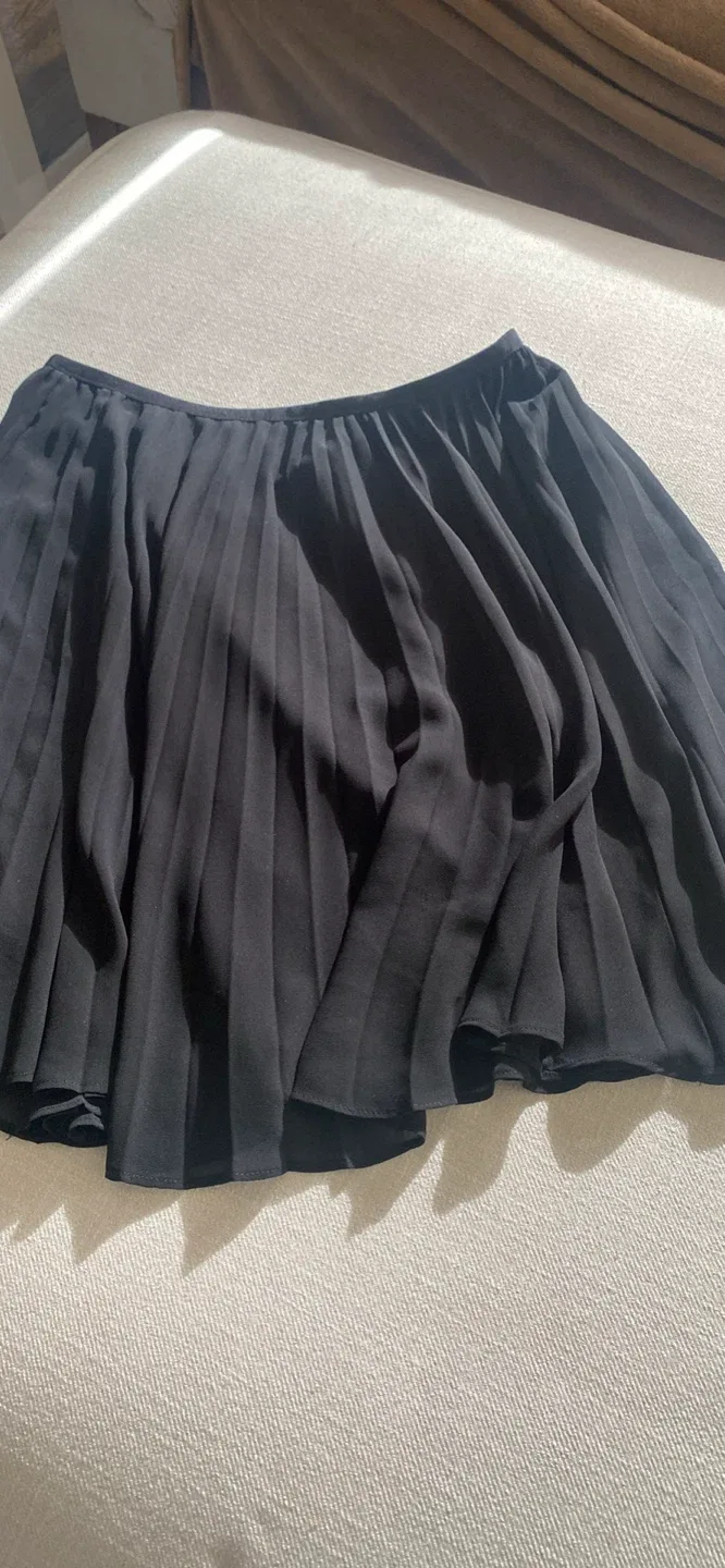 Aritzia Babaton Black Pleated Skirt - Size M image indicator(4)