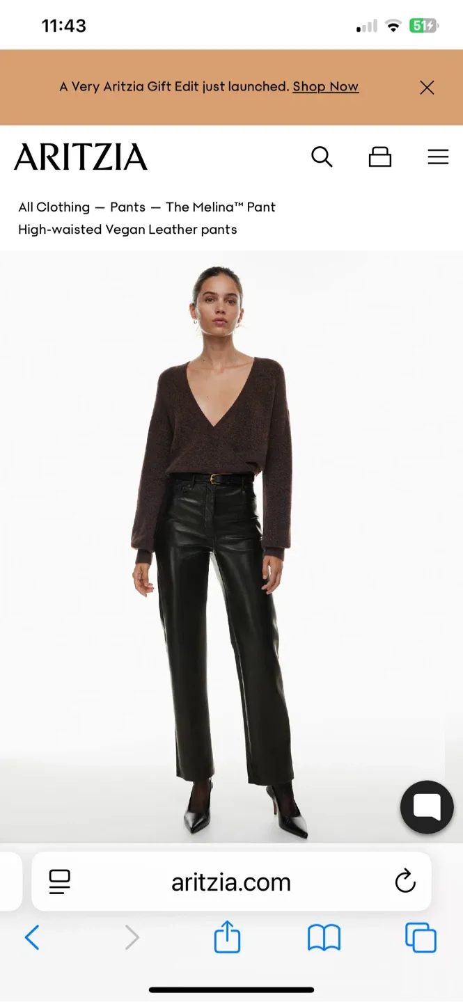 Aritzia Babaton Black Pleated Skirt - Size M image indicator(10)