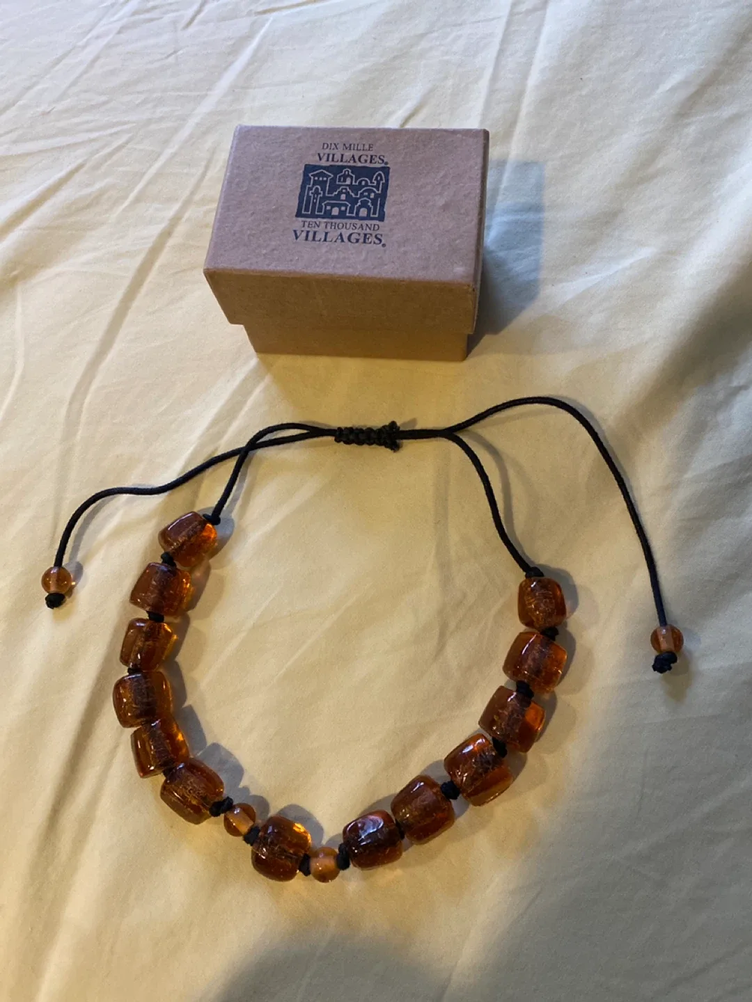 Ten Thousand Villages Amber Necklace