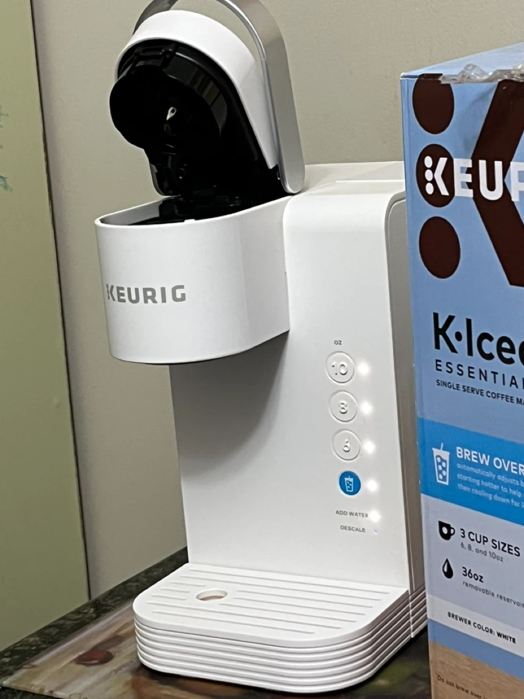 Keurig K-Iced Essentials Single Serve Coffee Maker - White - photo 5