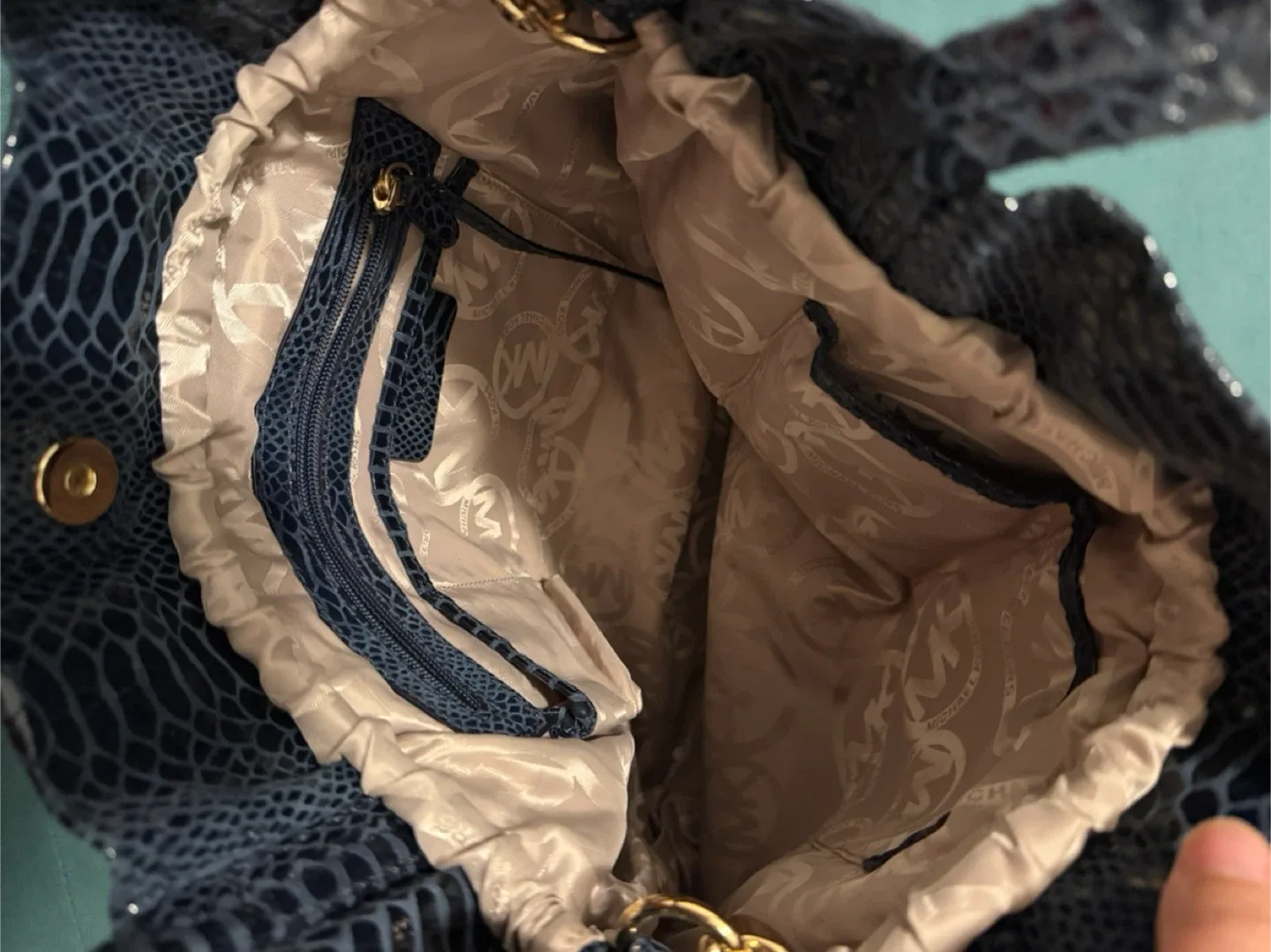 Michael Kors Snakeskin Tote Bag image indicator(3)