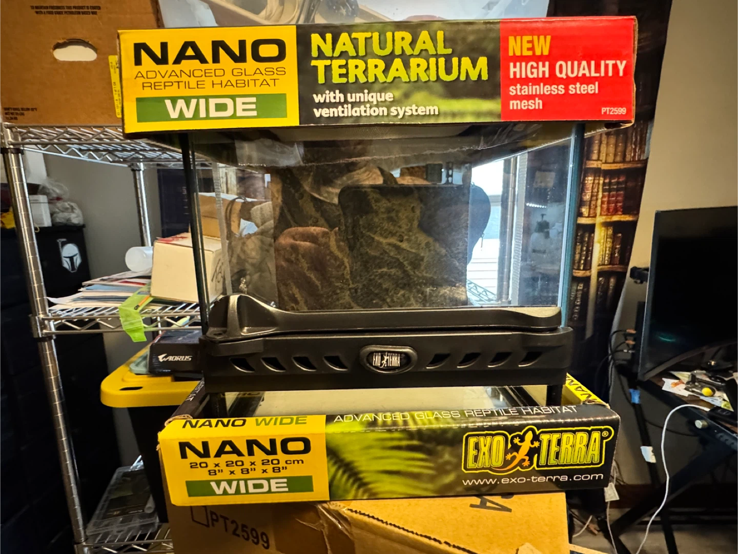 Exo Terra Nano Wide Terrarium 8x8x8" - photo 3