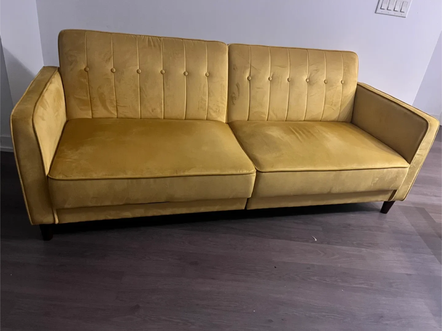 Yellow Velvet Sofa