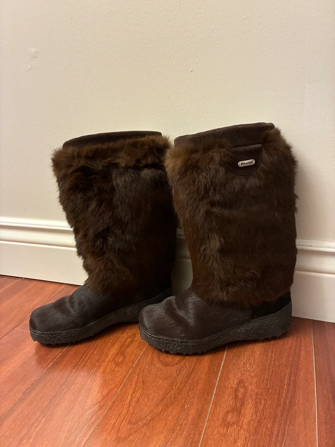 New Authentic Pajar real fur winter boots size:37/ 7 image indicator(6)