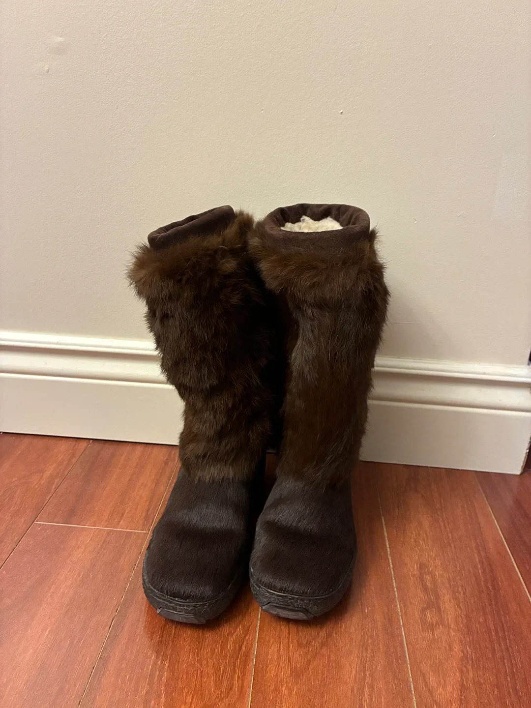 New Authentic Pajar real fur winter boots size:37/ 7 image indicator(7)