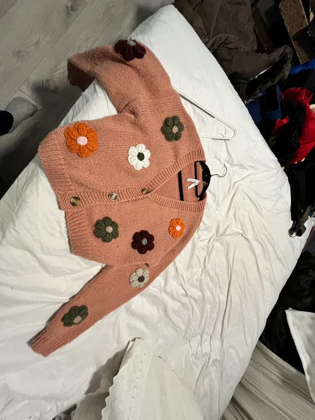 Dreamers by Debut  Floral Cardigan - Peach image indicator(3)