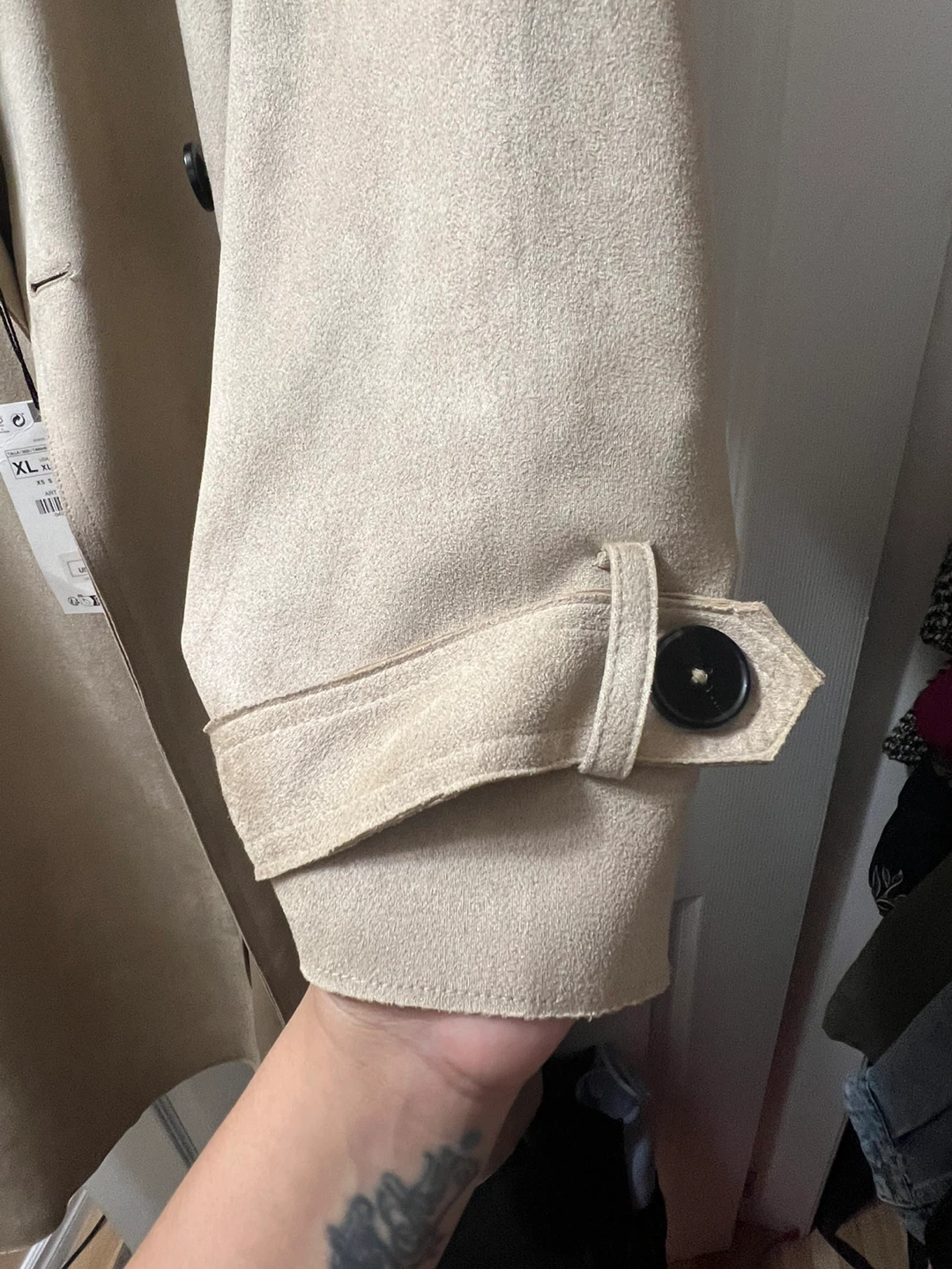 Zara Beige Trench Coat - Size XL - photo 4