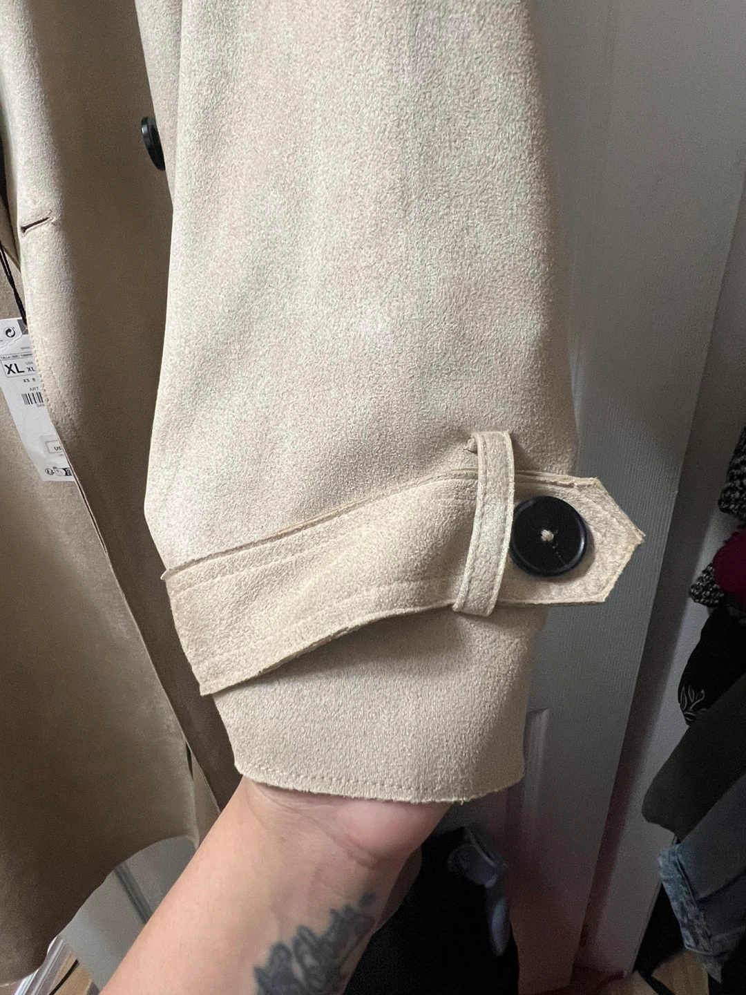Zara Beige Trench Coat - Size XL - photo 5