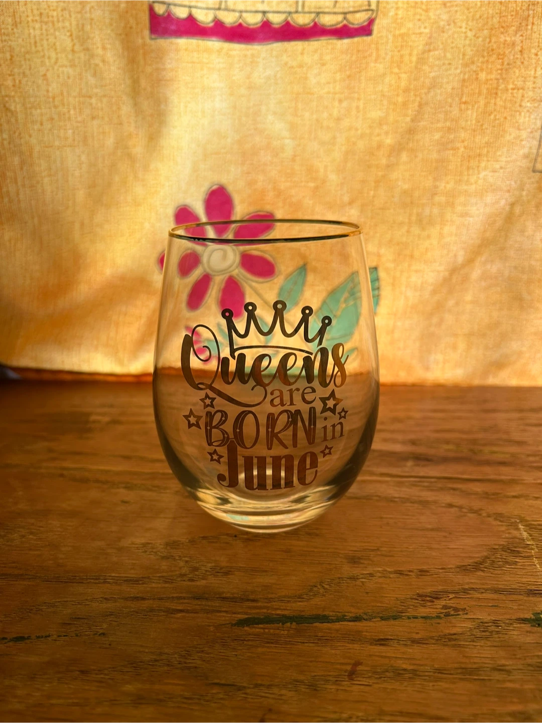 Onebttl 'Queens Born in June' Wine Glass - photo 3