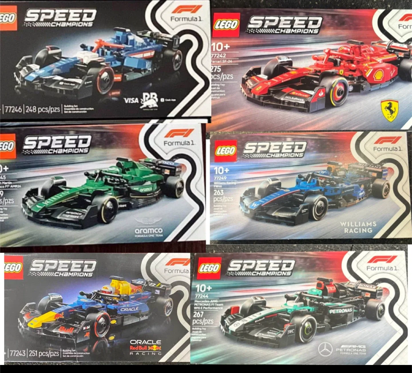 LEGO Speed Champions Formula 1 Race Car Sets