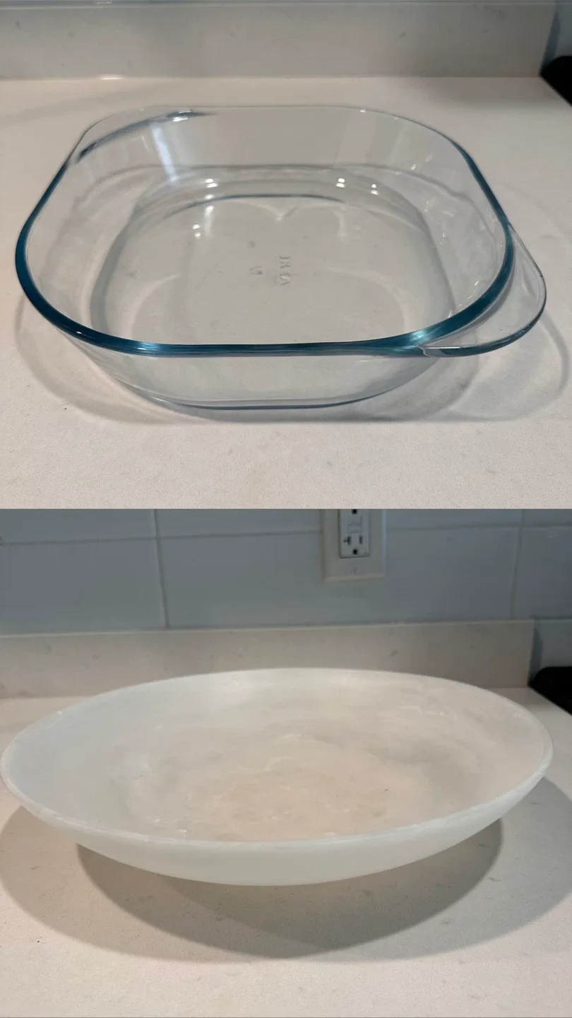 Oven dish and fruit bowl