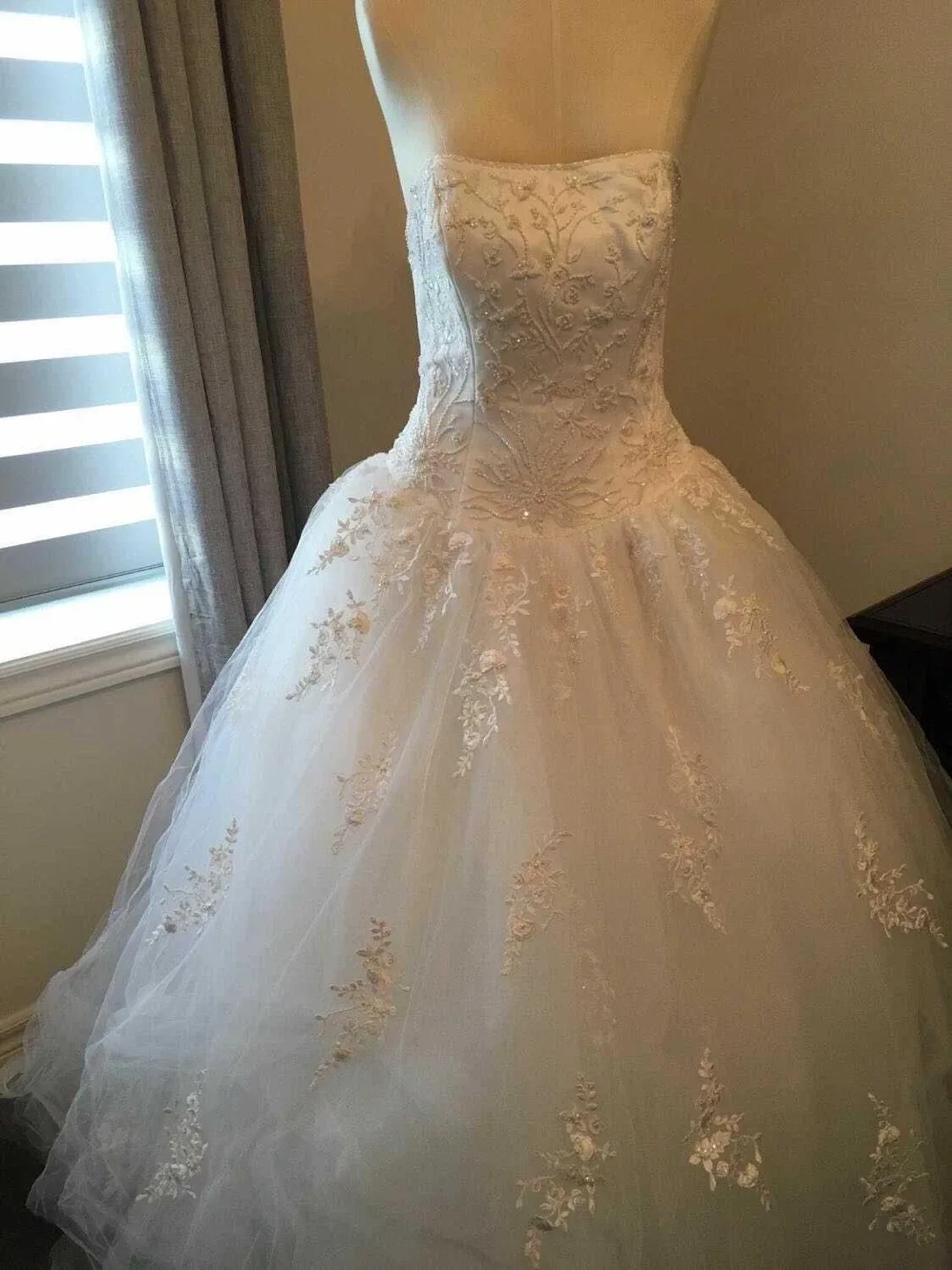 Wedding Dress - Strapless, White image indicator(2)