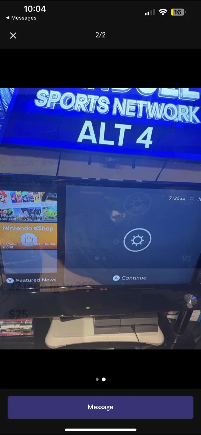 LG TV and Playstation