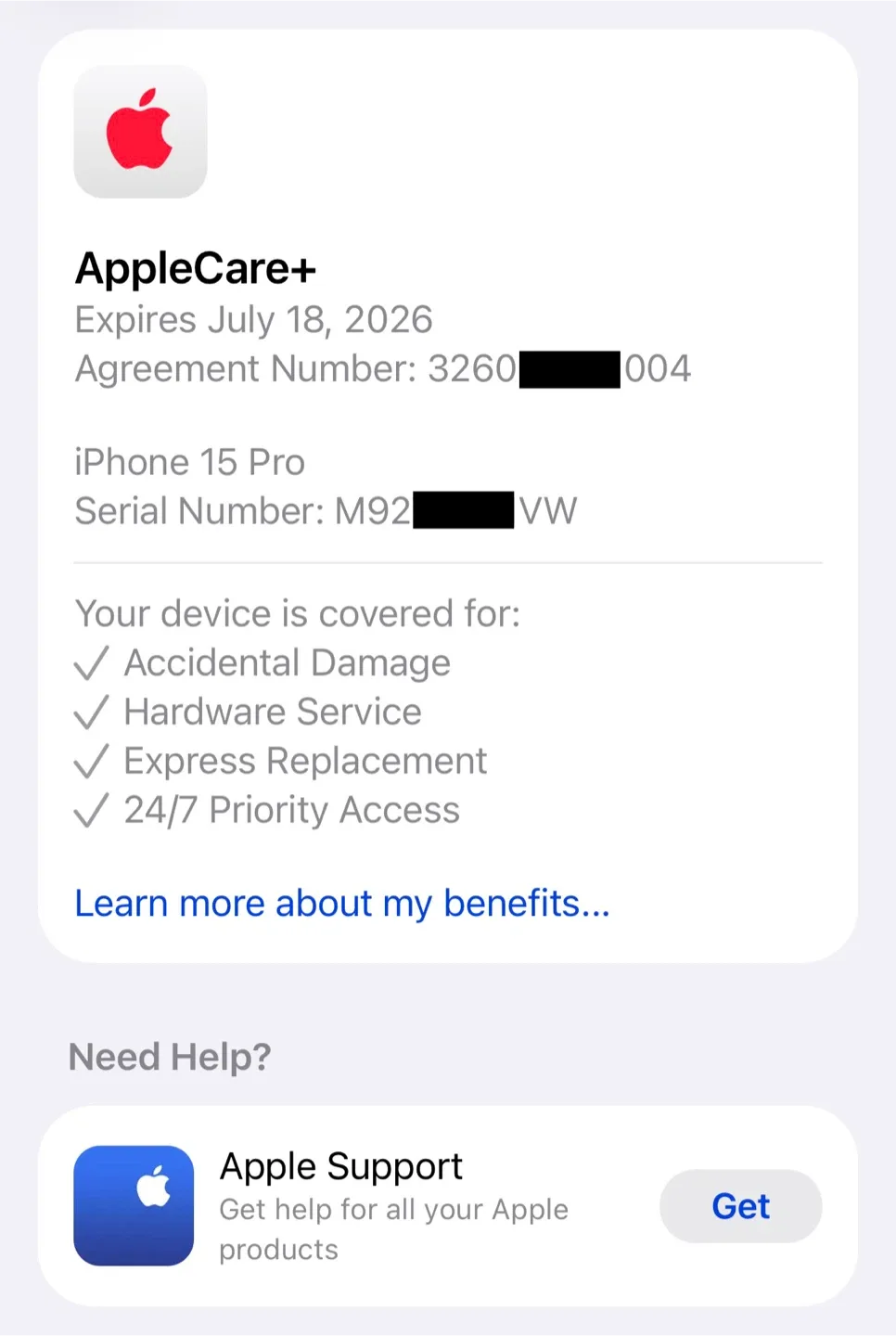 iPhone 15 Pro with AppleCare+ image indicator(3)