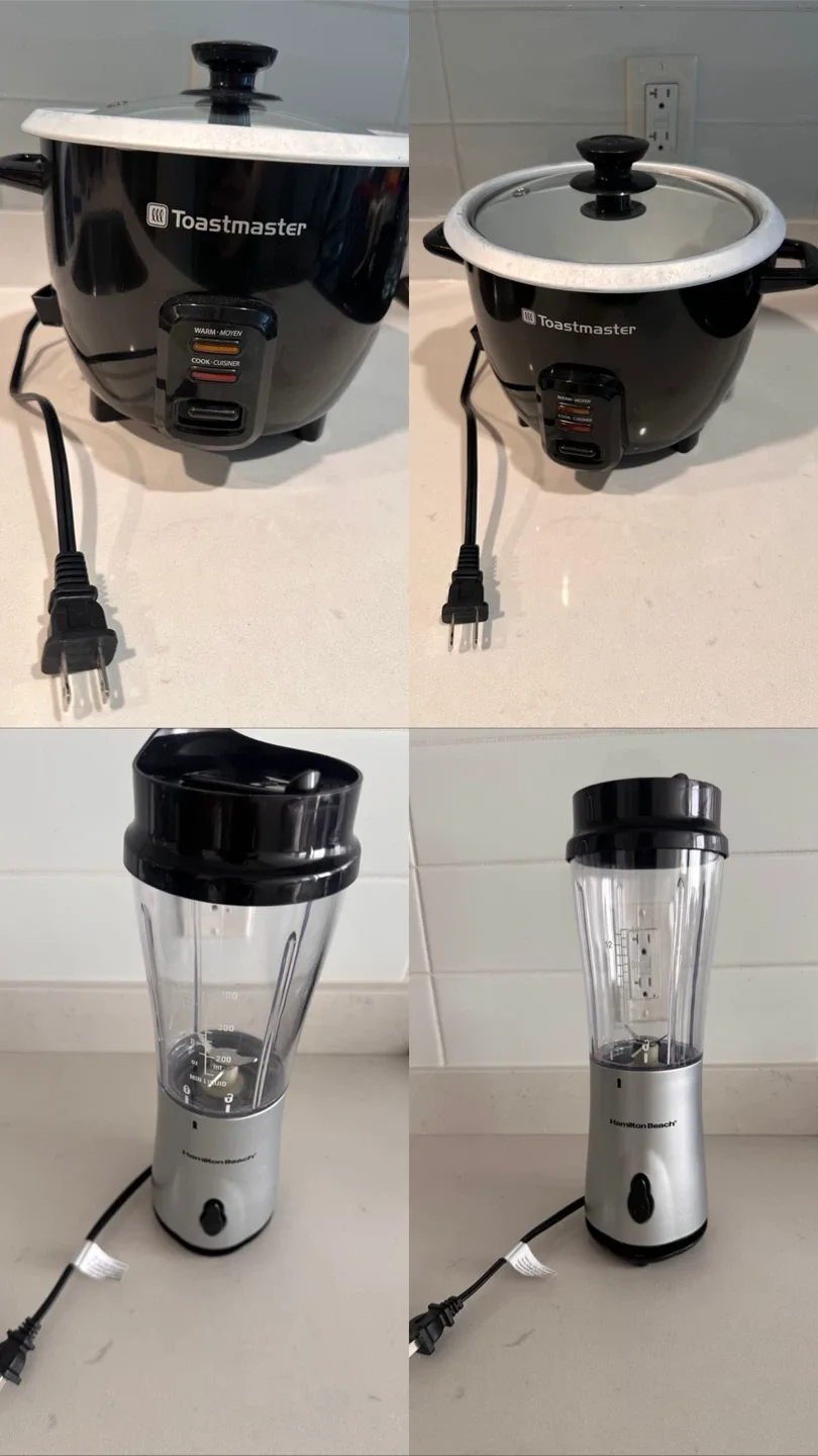 Hamilton Beach Blender & Toastmaster Rice Cooker