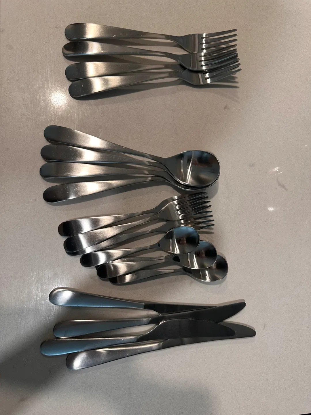 Ikea 20-Piece Stainless Steel Cutlery Set an d 3 set knifes image indicator(2)