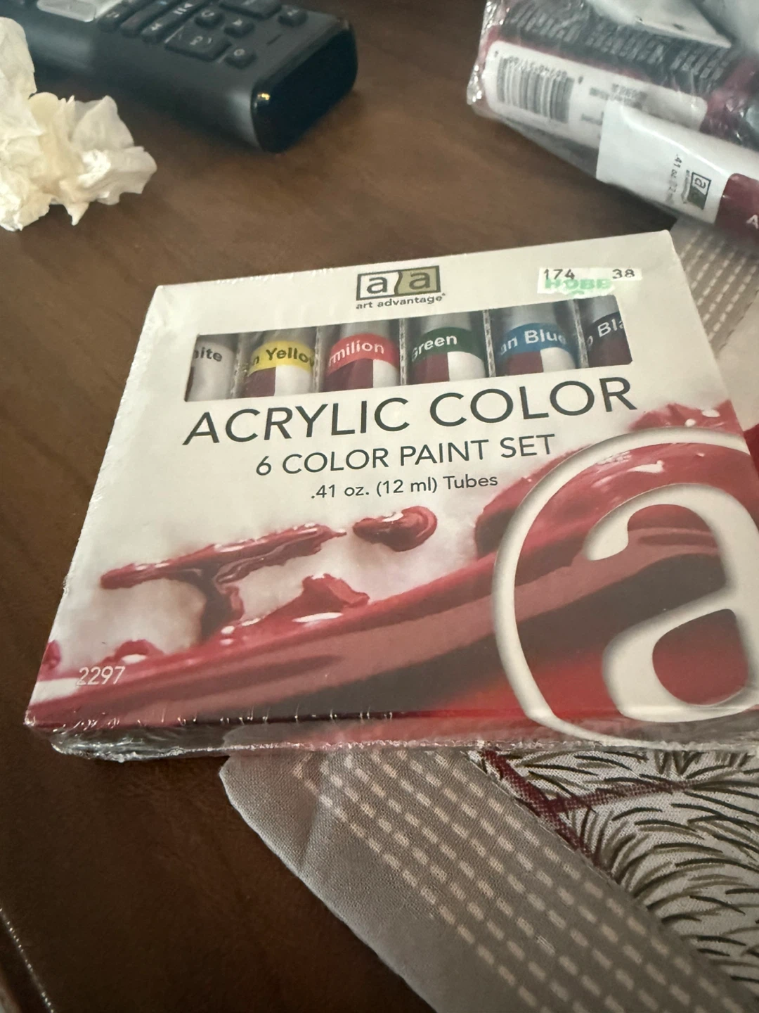 Cleanout / Art Advantage Acrylic Color Paint Set - 6 Colors