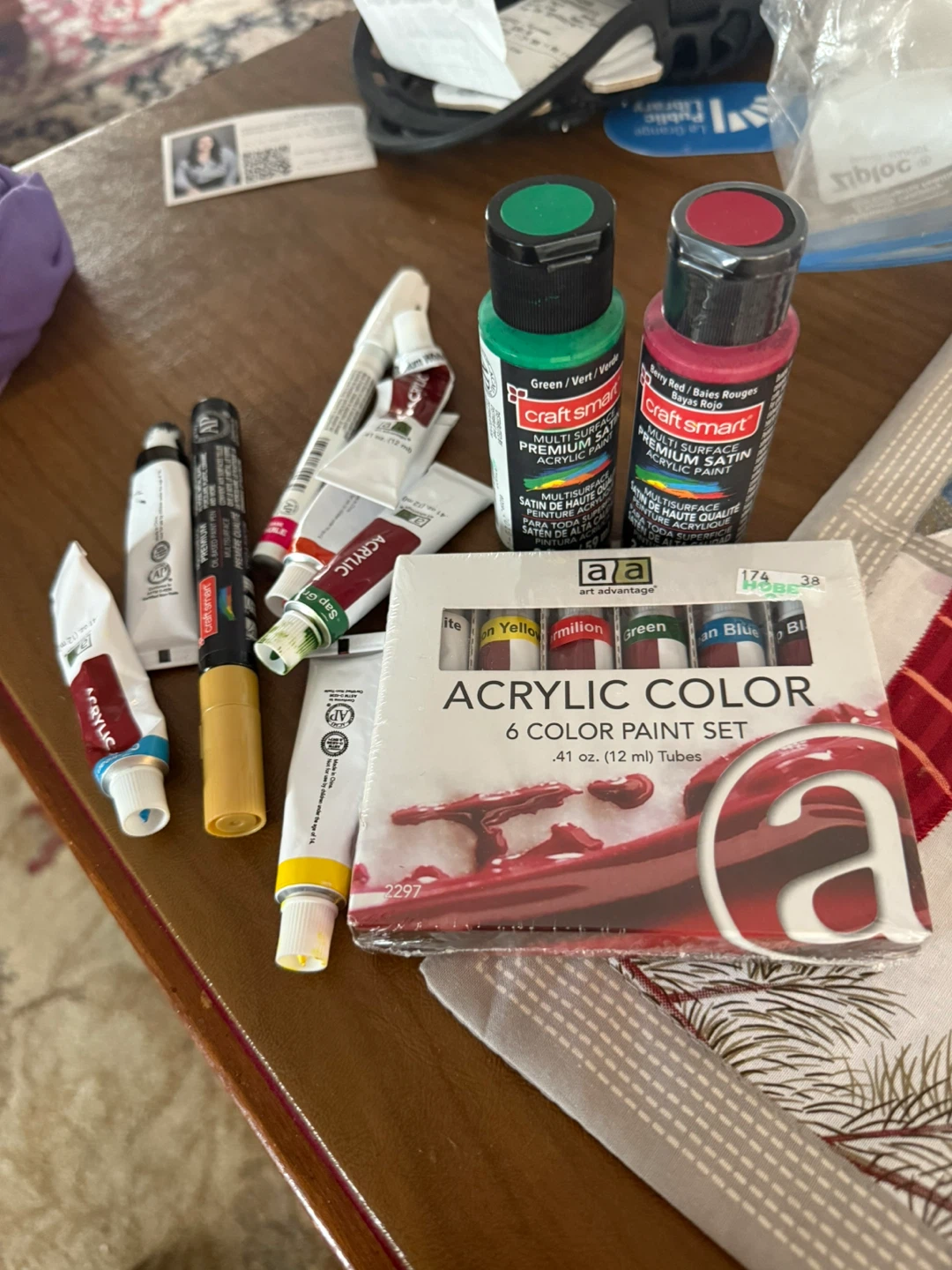 Cleanout / Art Advantage Acrylic Color Paint Set - 6 Colors - photo 2