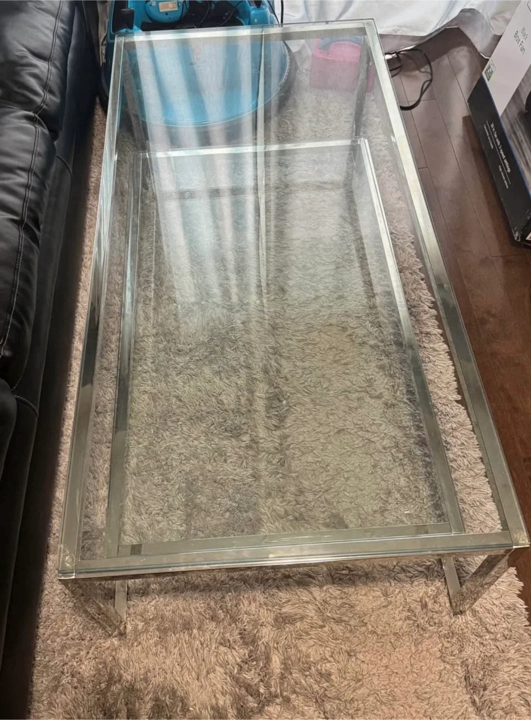 Glass and Chrome Coffee Table image indicator(2)