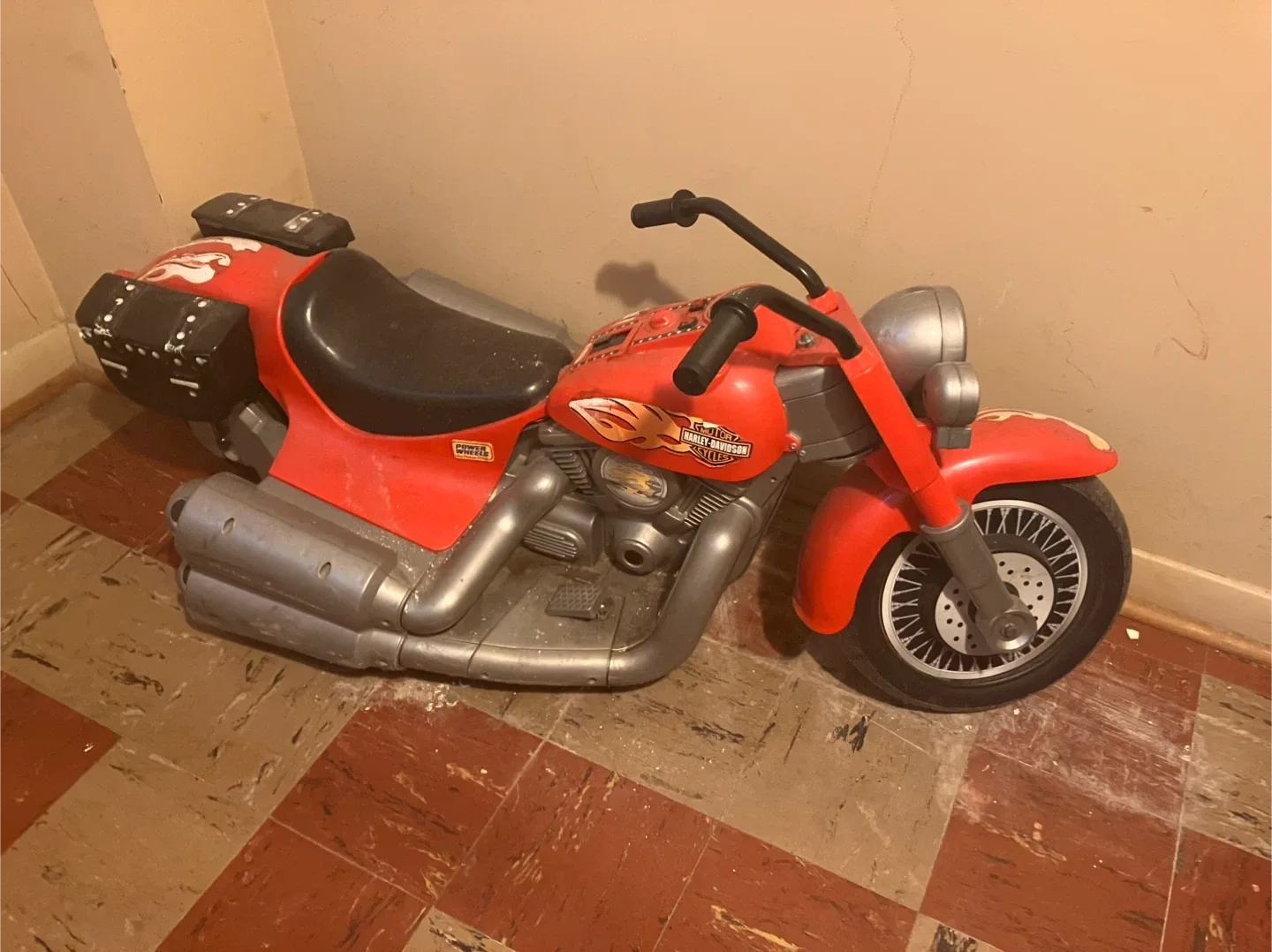 Vintage Fisher-Price  Harley-Davidson Motorcycle Ride-On Toy