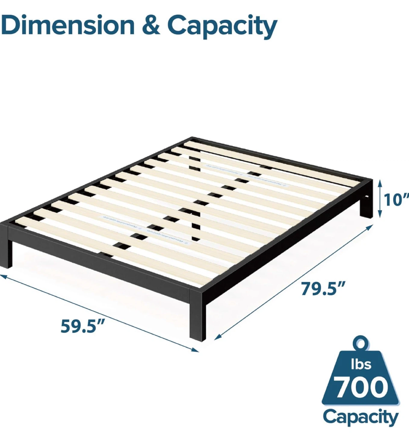 Platform Bed Frame - Queen Size - photo 2