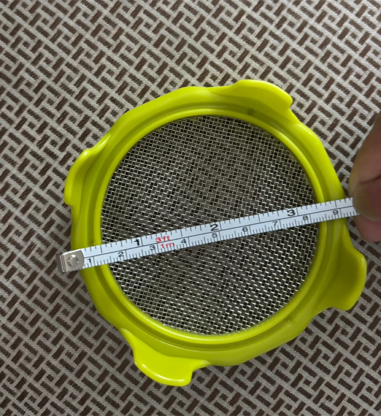 Lime Green Mesh for sprouting lid - Approx 3 Inches