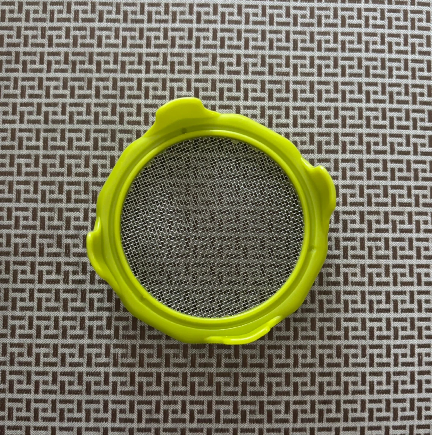 Lime Green Mesh for sprouting lid - Approx 3 Inches - photo 3