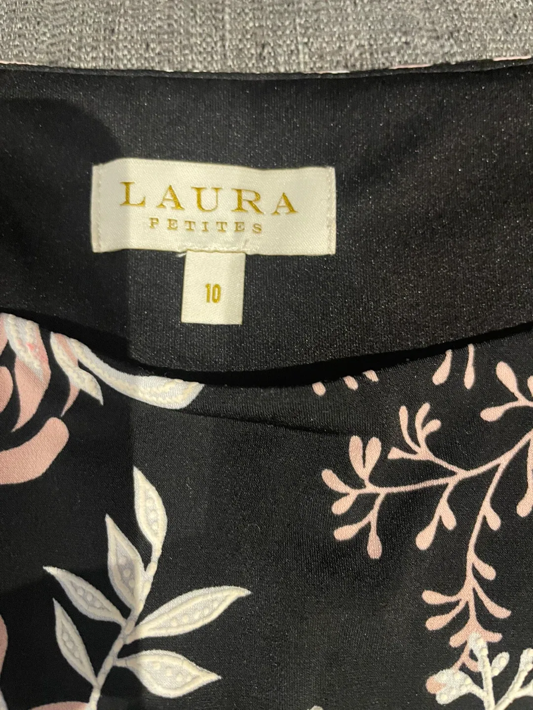 T Tahari Black Floral Dress image indicator(6)