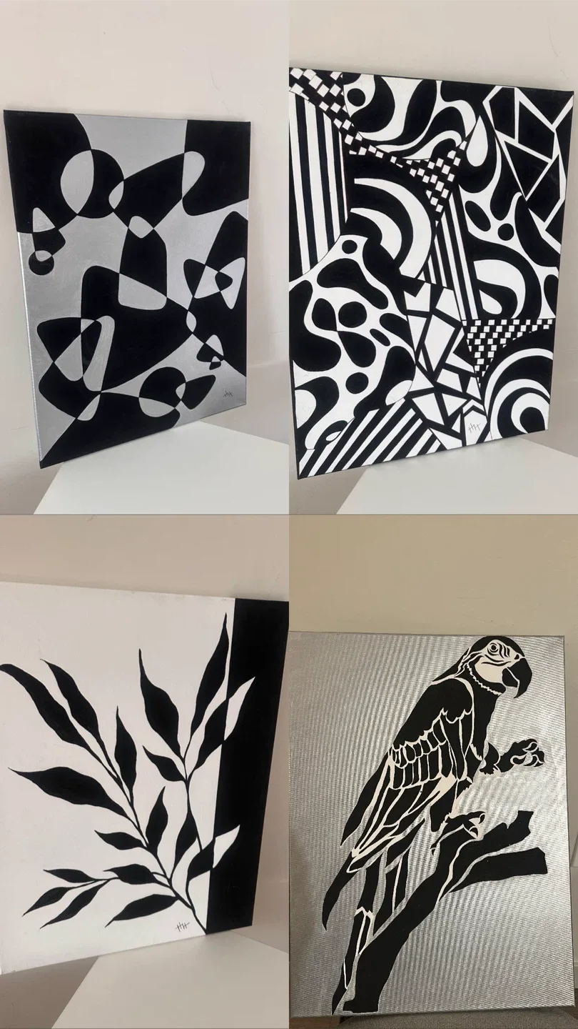 Acrylic Hand drawn Painting