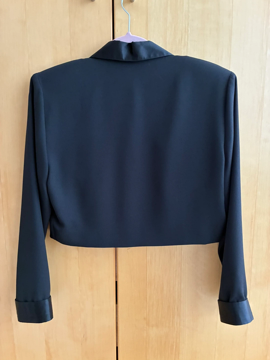 Black Cropped Bolero Blazer - Size 7/8 - photo 3