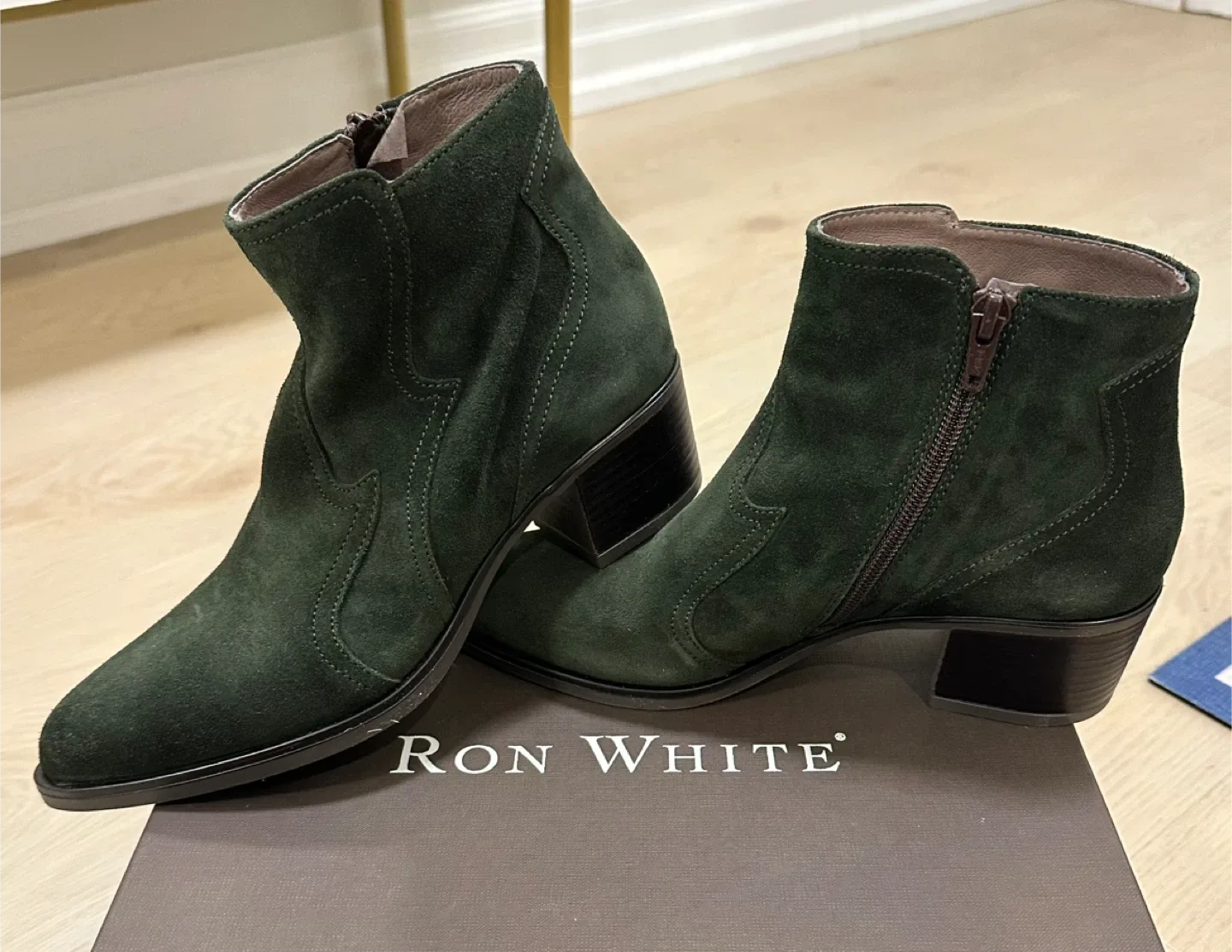 $60-New-Ron White Ankle Boots - Size 6.5/7 image indicator(6)