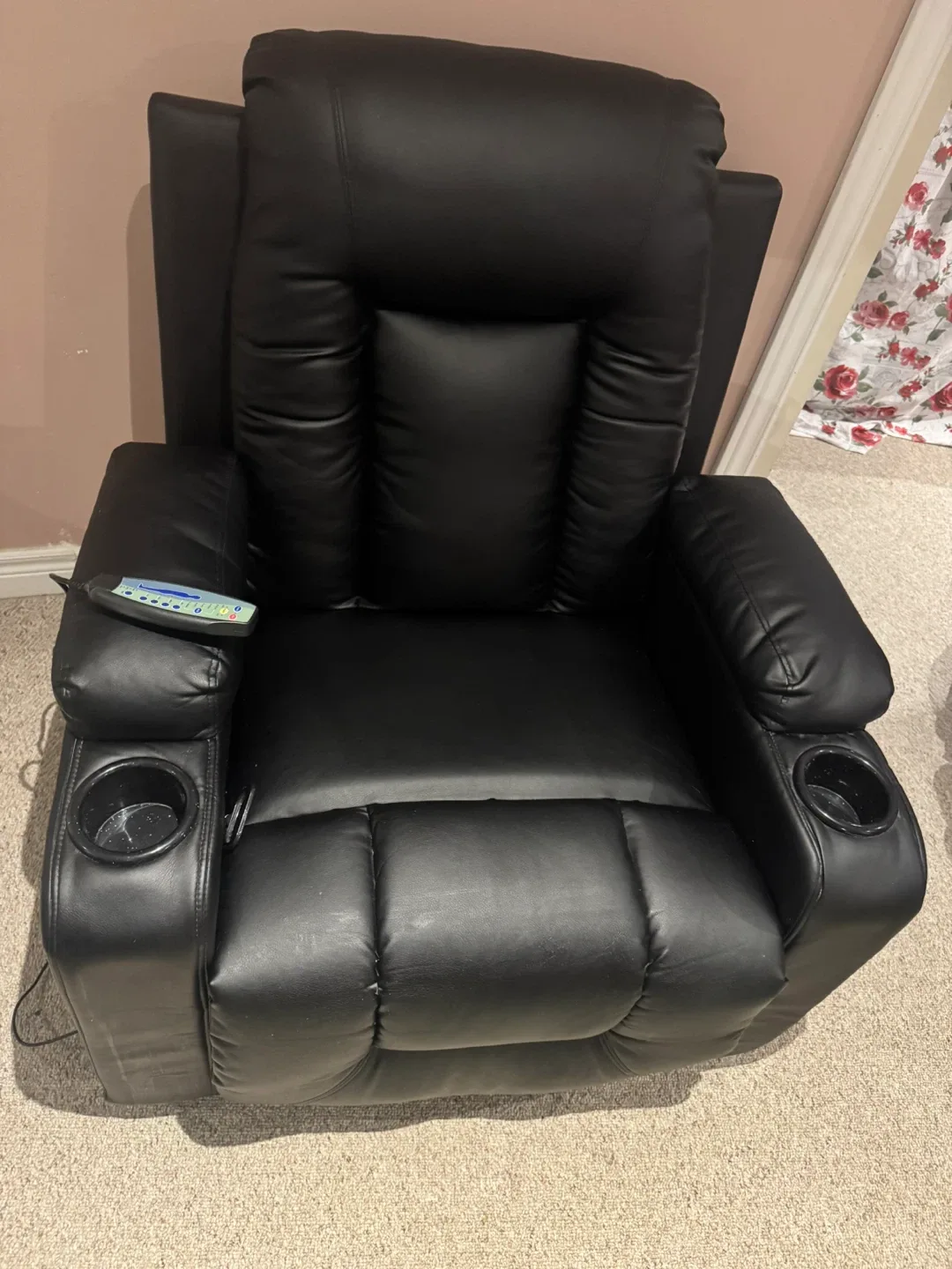 Black Massage Recliner Chair