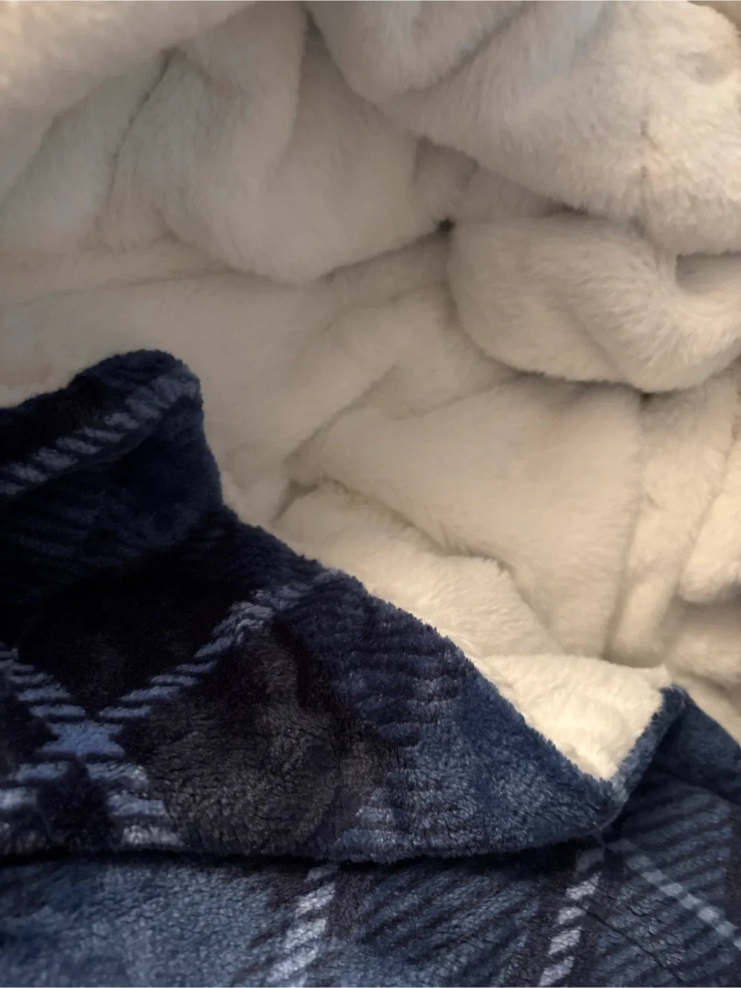 NWOT Life Comfort Blanket - Blue Plaid