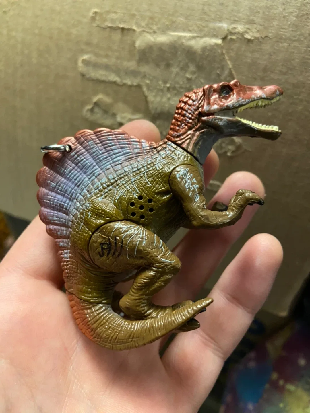 Jurassic park 3 Dinosaur Spinosaurus Toy Keychain