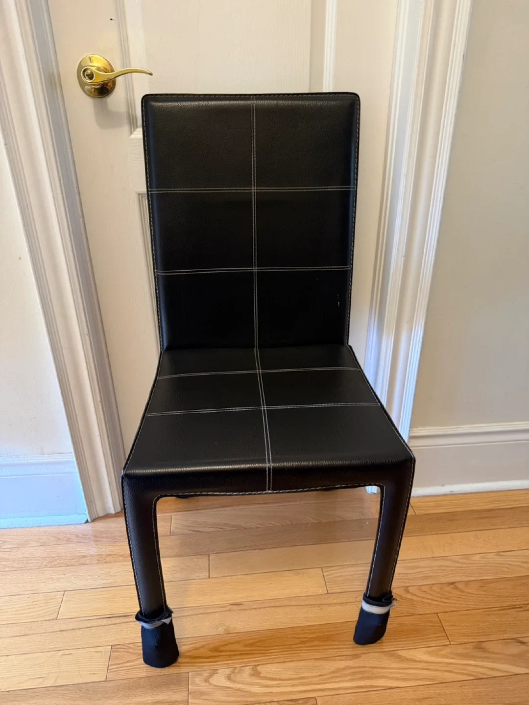 Black Leather Dining Chair